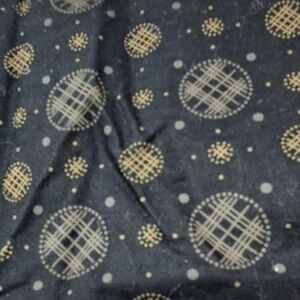 Andover Fabrics Cotton Fabric Circles Geometric Black Tan 1/2 Yard‎